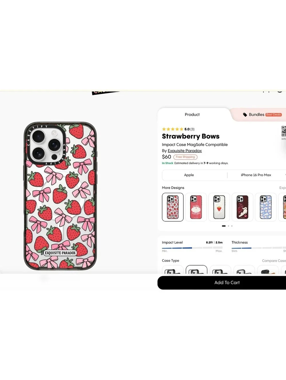 Casetify Impact Exquisite Paradox Collab Case iPhone 16 Pro Max Like New